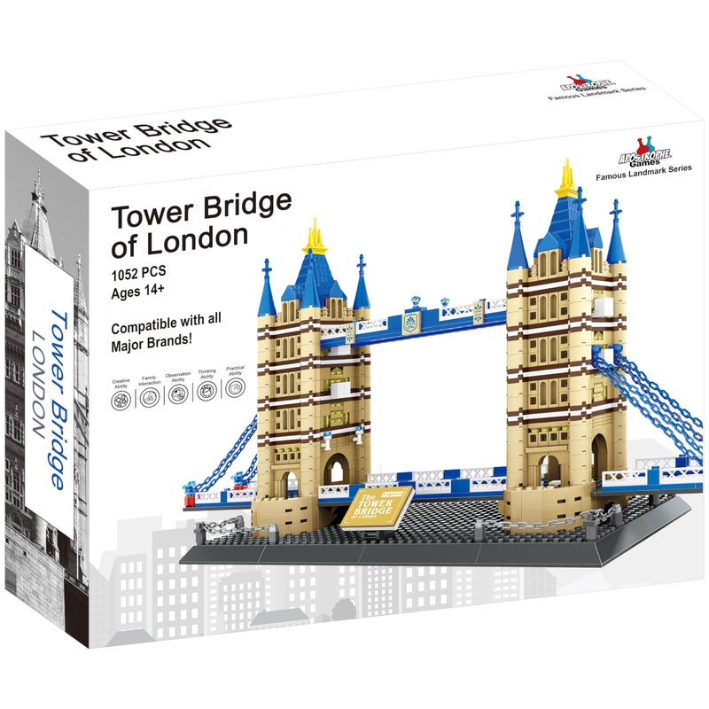 Apostrophe Games Tower Bridge Building Block Set â€“ 1,052 Pieces London Tower Bridge Model Building Blocks for Adults and Kids - Architecture Kit Famous Landmark Series - Image 2